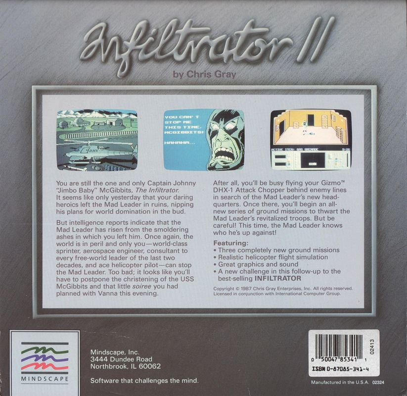 Infiltrator 2 — box-2D-back (US)