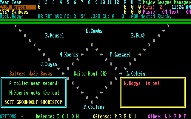 Major League Manager — ss (US)