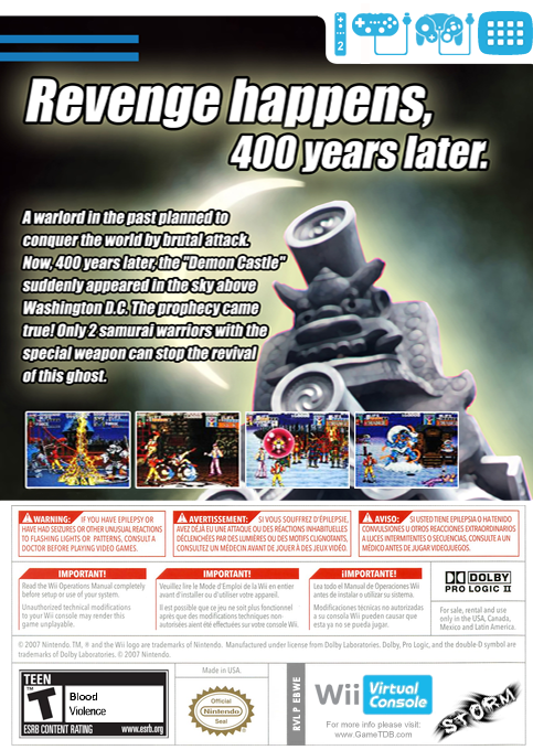 Sengoku — box-2D-back (US)