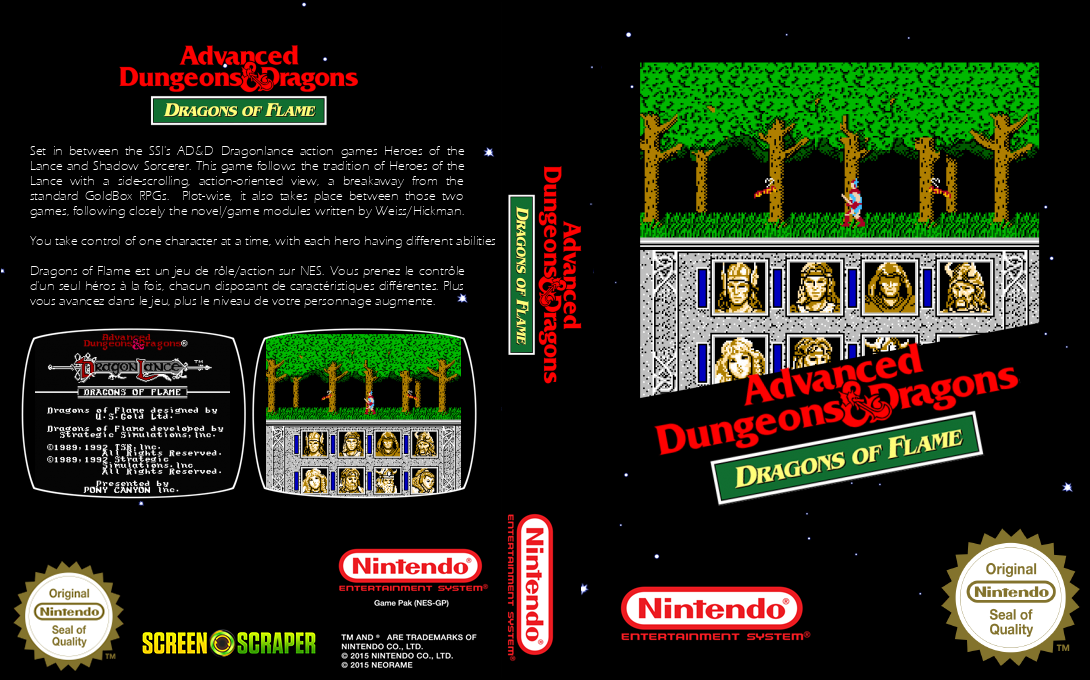 Advanced Dungeons & Dragons - Dragons of Flame — box-texture (SS)