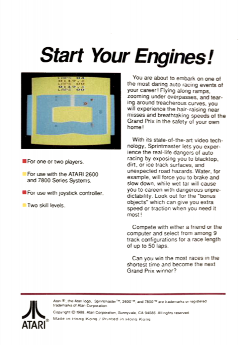 Sprint Master — box-2D-back (US)