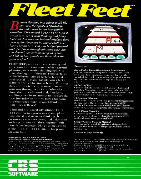 Fleet Feet — box-2D-back (US)