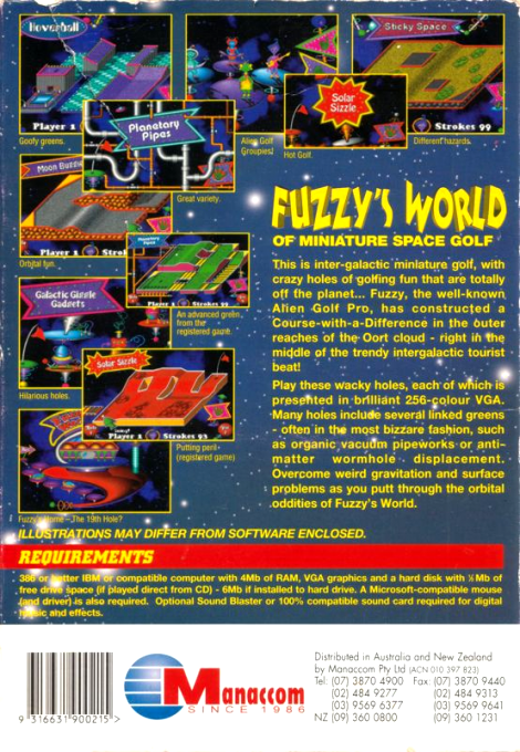 Fuzzy's World Of Miniature Space Golf — box-2D-back (AU)