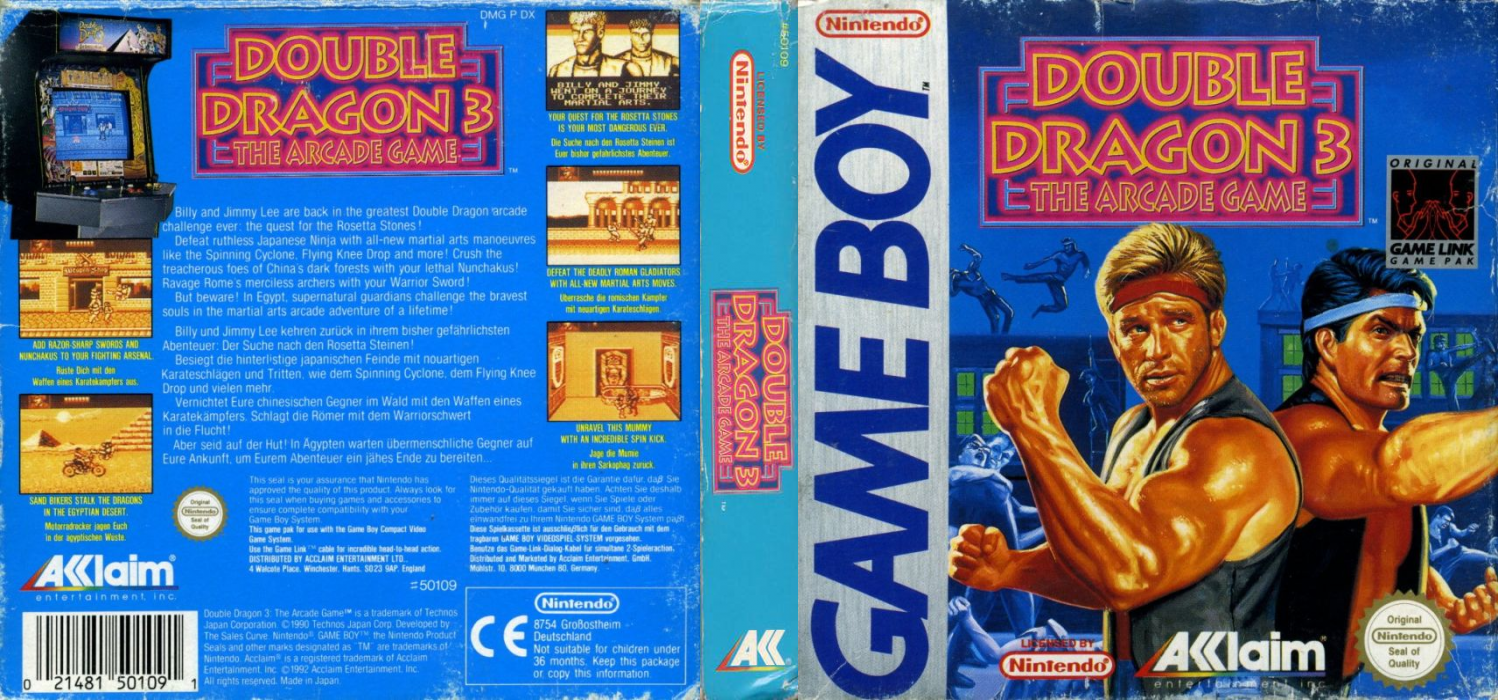 Double Dragon 3 : The Arcade Game — box-texture (EU)