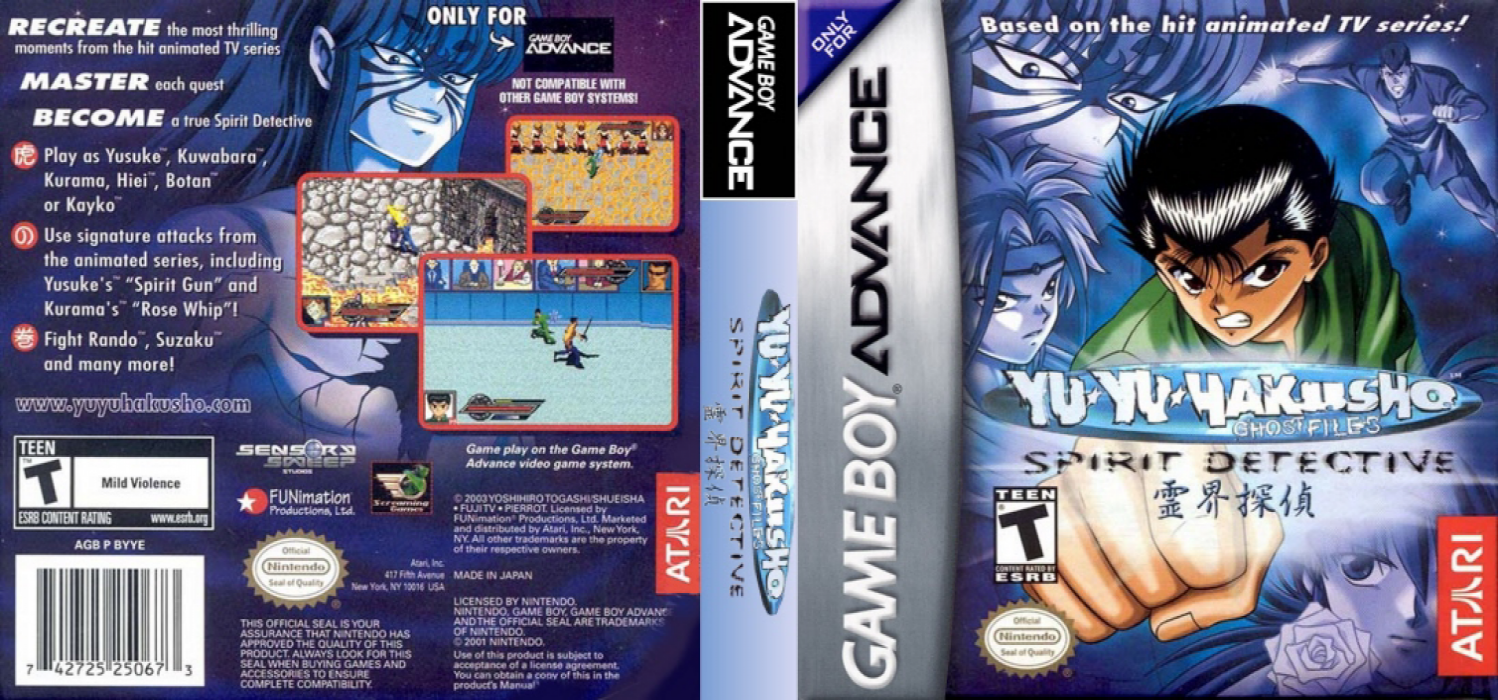 Yu Yu Hakusho - Ghostfiles - Spirit Detective — box-texture (US)