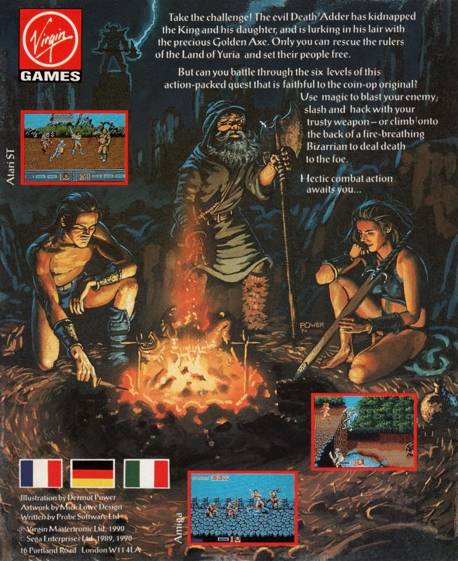 Golden Axe — box-2D-back (EU)