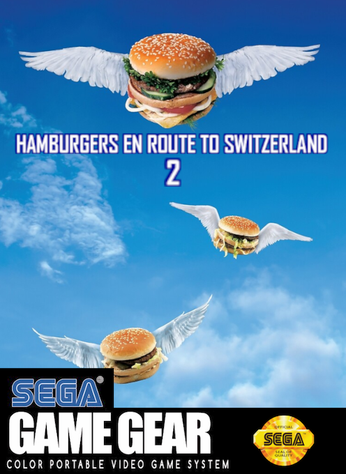Hamburgers en Route to Switzerland 2 box art