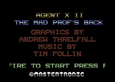 Agent X 2 - The Mad Prof's Back — sstitle (EU)