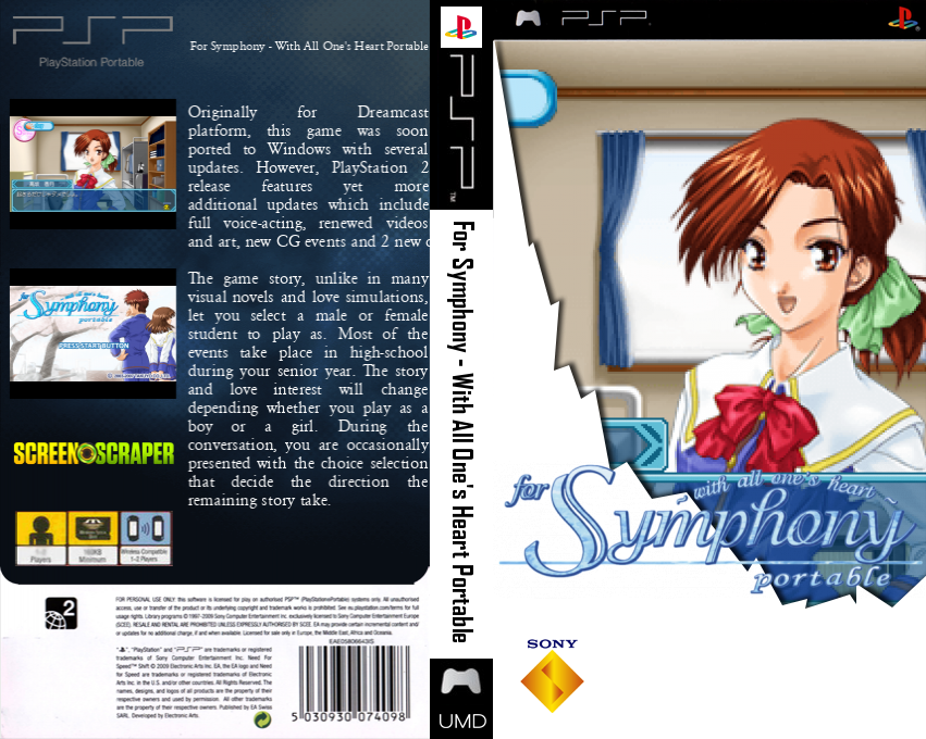 For Symphony - With All One's Heart Portable — box-texture (SS)