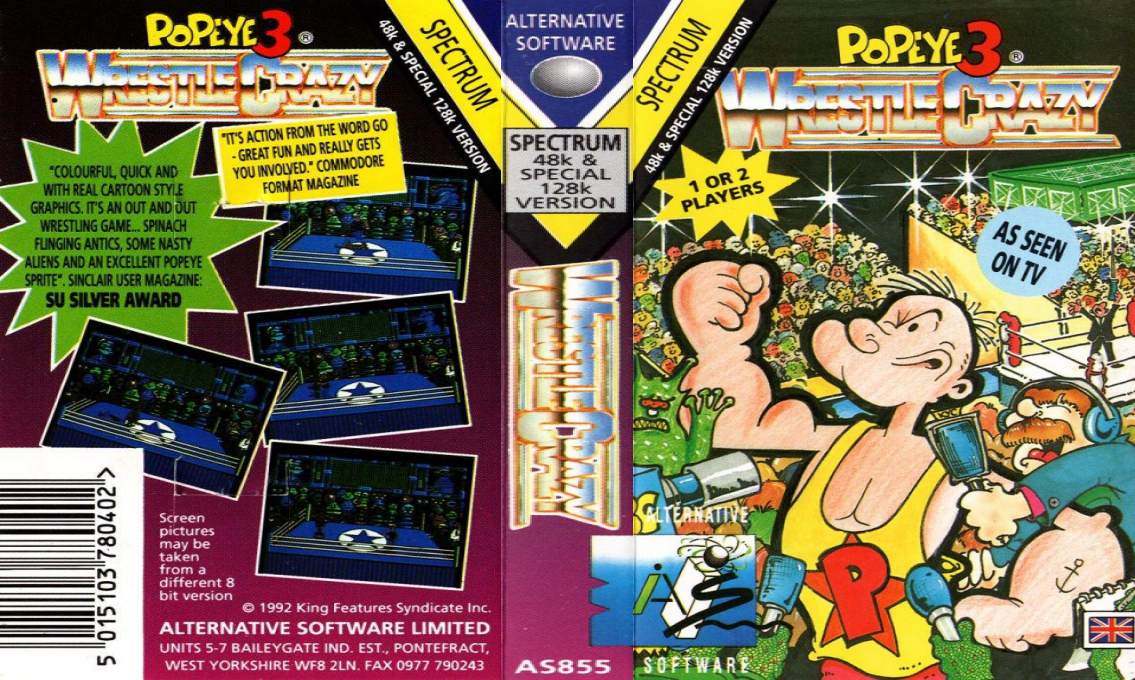 Popeye 3 - Wrestle Crazy — box-texture (EU)