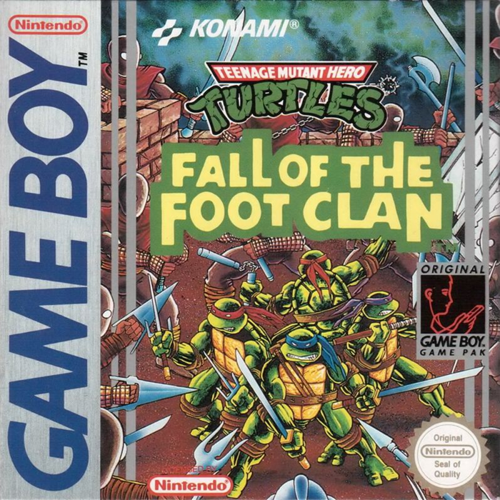 Teenage Mutant Ninja Turtles - Fall Of The Foot Clan — box-2D (EU)