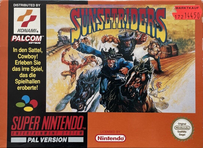 Sunset Riders — box-2D (DE)