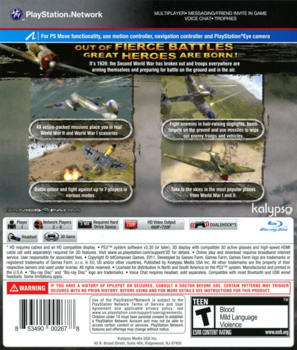 Air Conflicts - Secret Wars — box-2D-back (US)