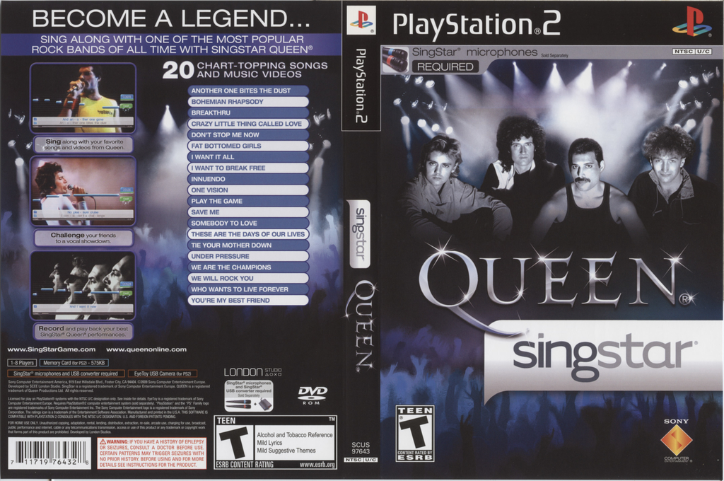 Singstar Queen — box-texture (US)