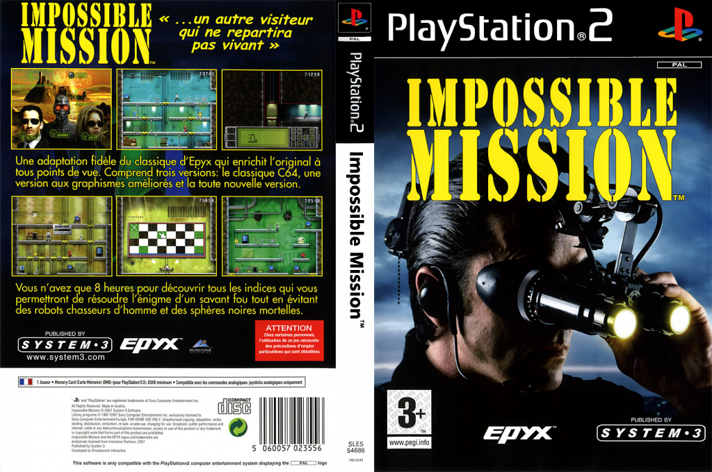 Impossible Mission — box-texture (FR)