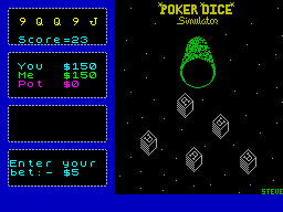 Poker Dice Simulator — ss (WOR)