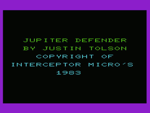 Jupiter Defender — sstitle (WOR)