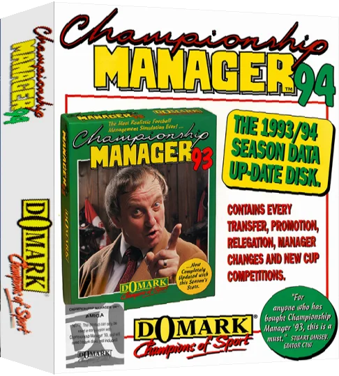 Championship Manager '94 Season Disk - End of Season '93-'94 — box-3D (EU)