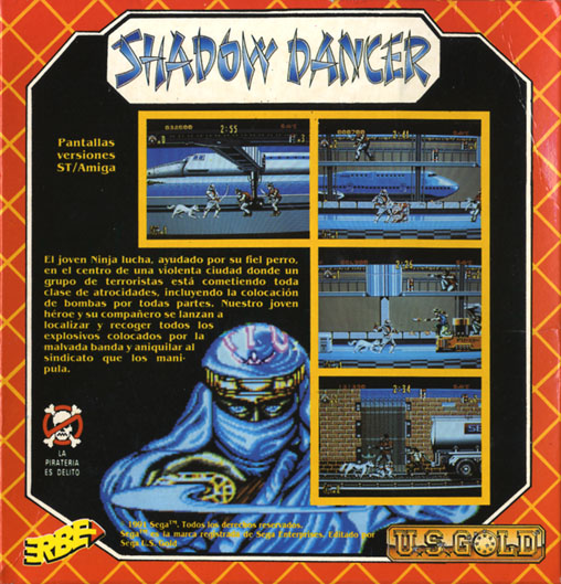 Shadow Dancer — box-2D-back (SP)