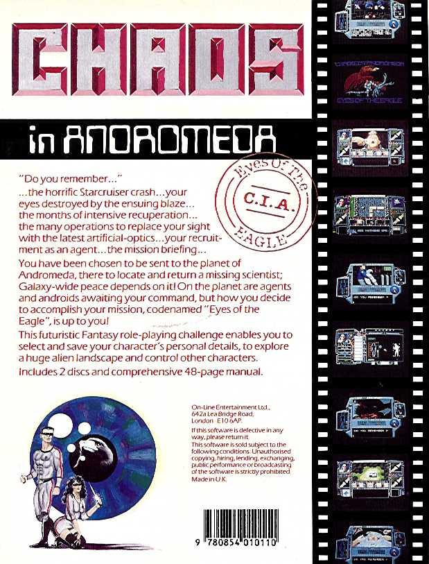 Chaos in Andromeda - Eyes of the Eagle — box-2D-back (WOR)
