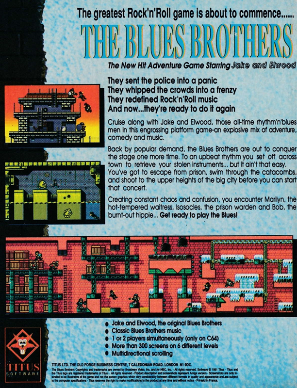 Blues Brothers, The — box-2D-back (EU)