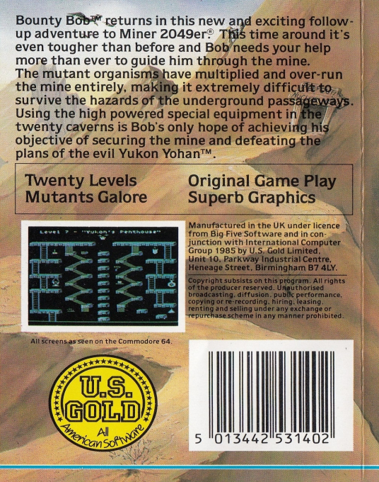 Bounty Bob Strikes Back! — box-2D-back (EU)