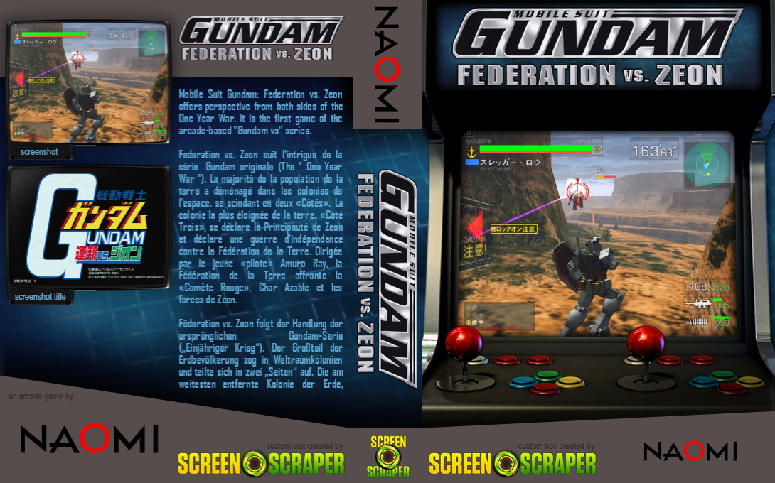 Mobile Suit Gundam: Federation Vs. Zeon — box-texture (SS)