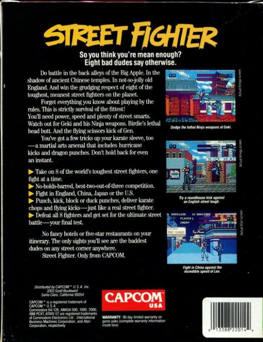 Street Fighter — box-2D-back (US)