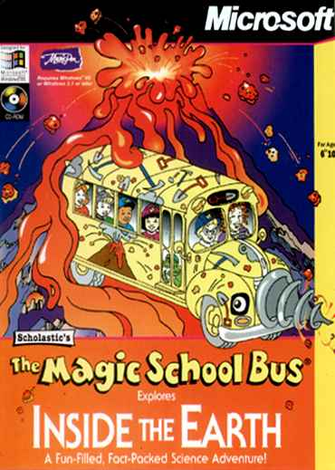 Scholastic's The Magic School Bus Explores Inside the Earth box art