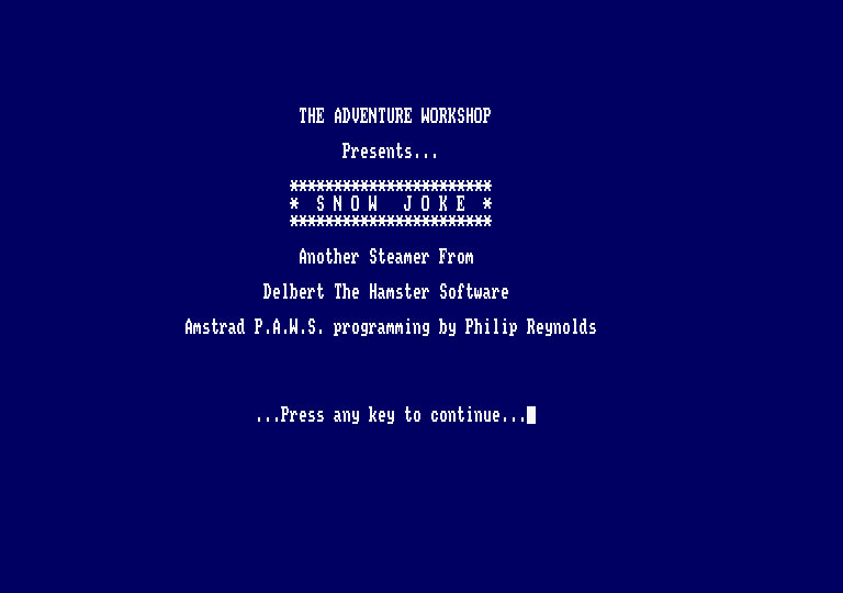 Snow Joke — sstitle (EU)