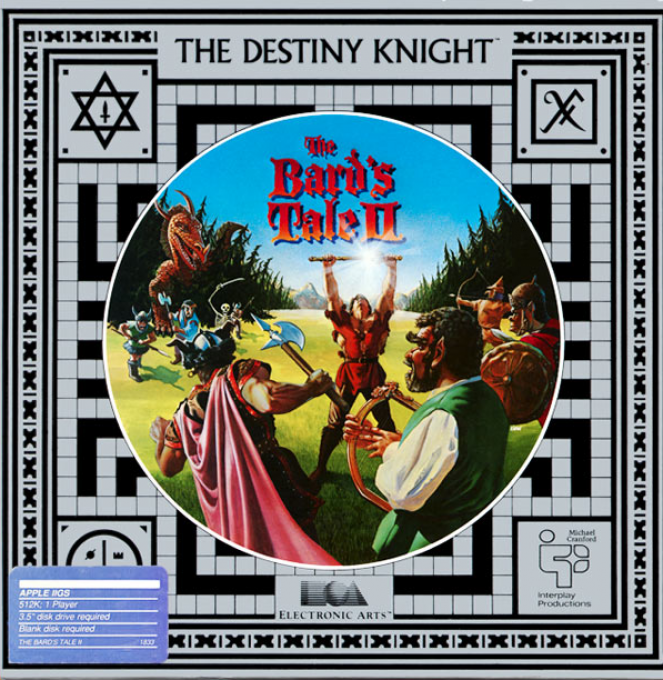 Bard's Tale 2 - The Destiny Knight, The box art