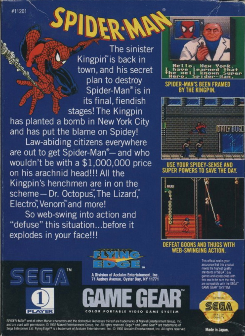 Spider-Man — box-2D-back (US)
