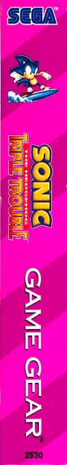 Sonic The Hedgehog - Triple Trouble — box-2D-side (US)