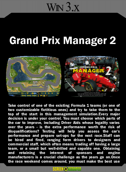 Grand Prix Manager 2 — box-2D-back (SS)