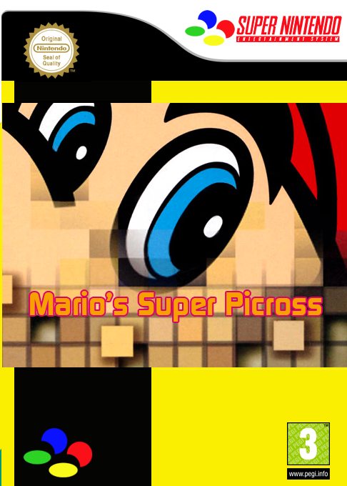 Mario's Super Picross box art