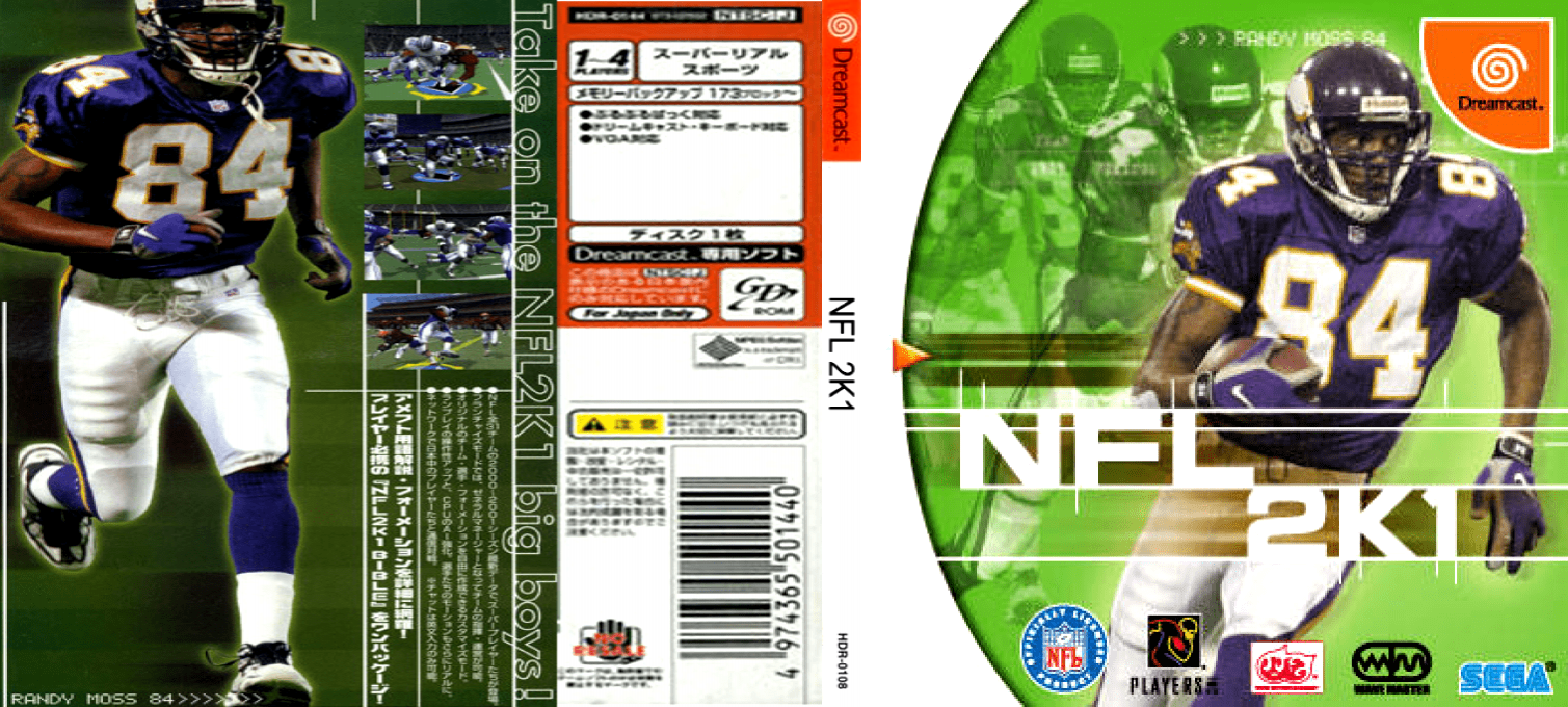 NFL 2K1 — box-texture (JP)