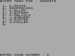 Cricket Player Data Cassette All Time Greats 2 — ss (WOR)