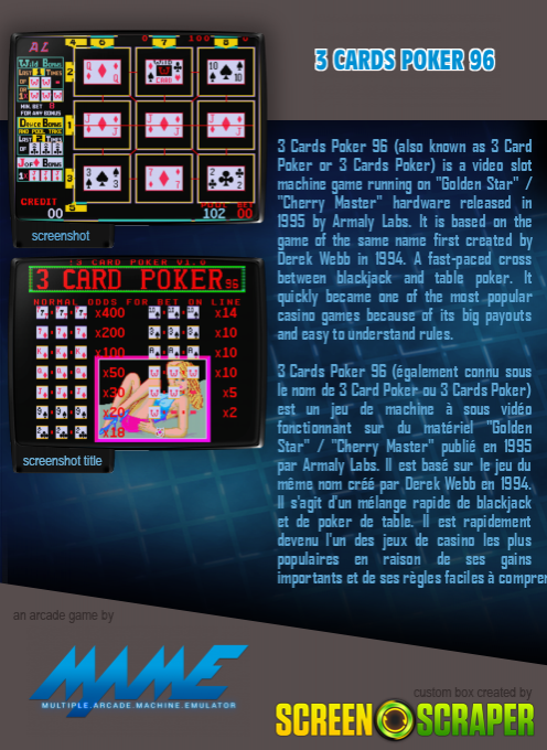 3 Cards Poker 96 — box-2D-back (SS)