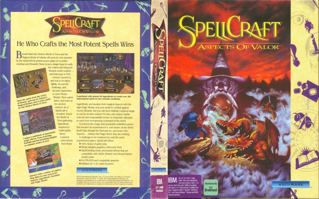 SpellCraft - Aspects Of Valor — box-texture (US)