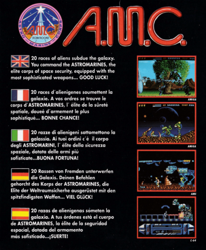 A.M.C. - Astro Marine Corps — box-2D-back (EU)