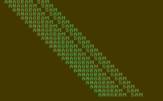 Anagram Sam — sstitle (WOR)