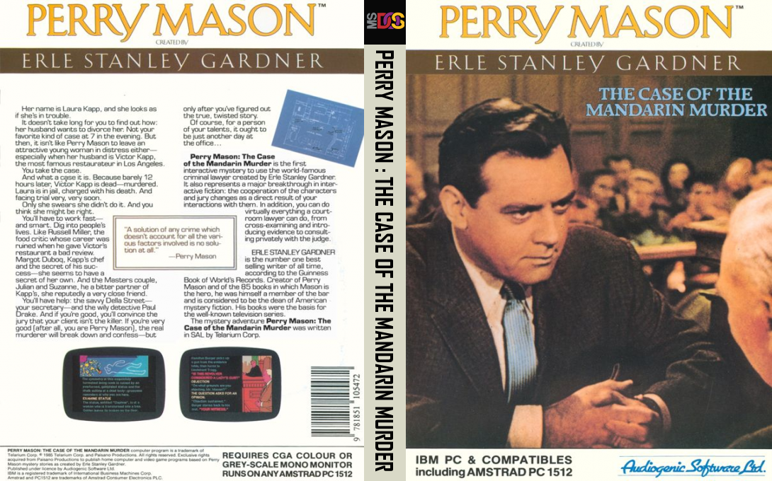 Perry Mason - The Case Of The Mandarin Murder — box-texture (EU)
