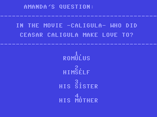The Love Game — ss (WOR)