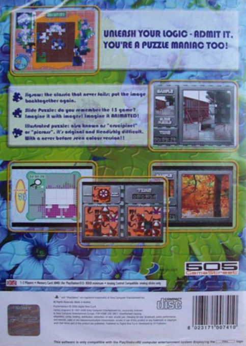 Simple 2000 Series Vol. 23 - The Puzzle Collection 2,000-mon — box-2D-back (EU)