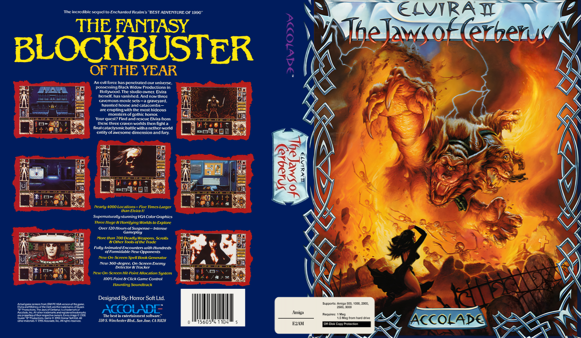 Elvira II - The Jaws of Cerberus — box-texture (US)