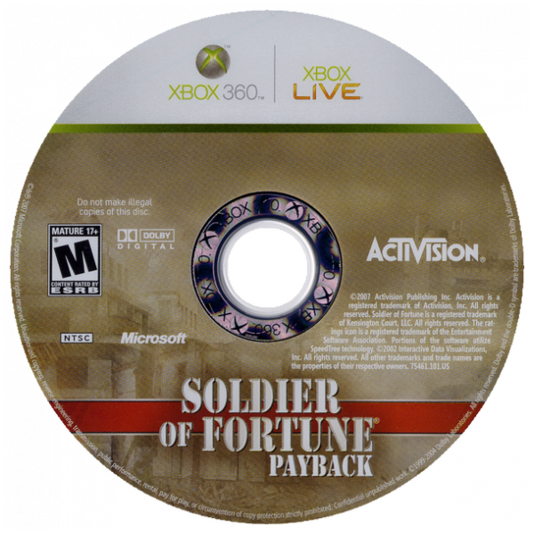 Soldier of Fortune - Payback — support-2D (US)