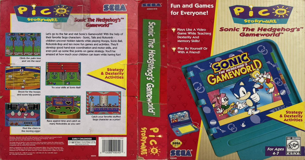 Sonic The Hedgehog's Gameworld — box-texture (US)