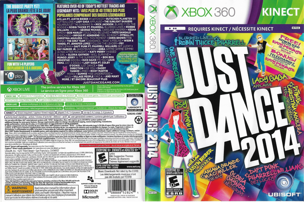 Just Dance 2014 — box-texture (CA)
