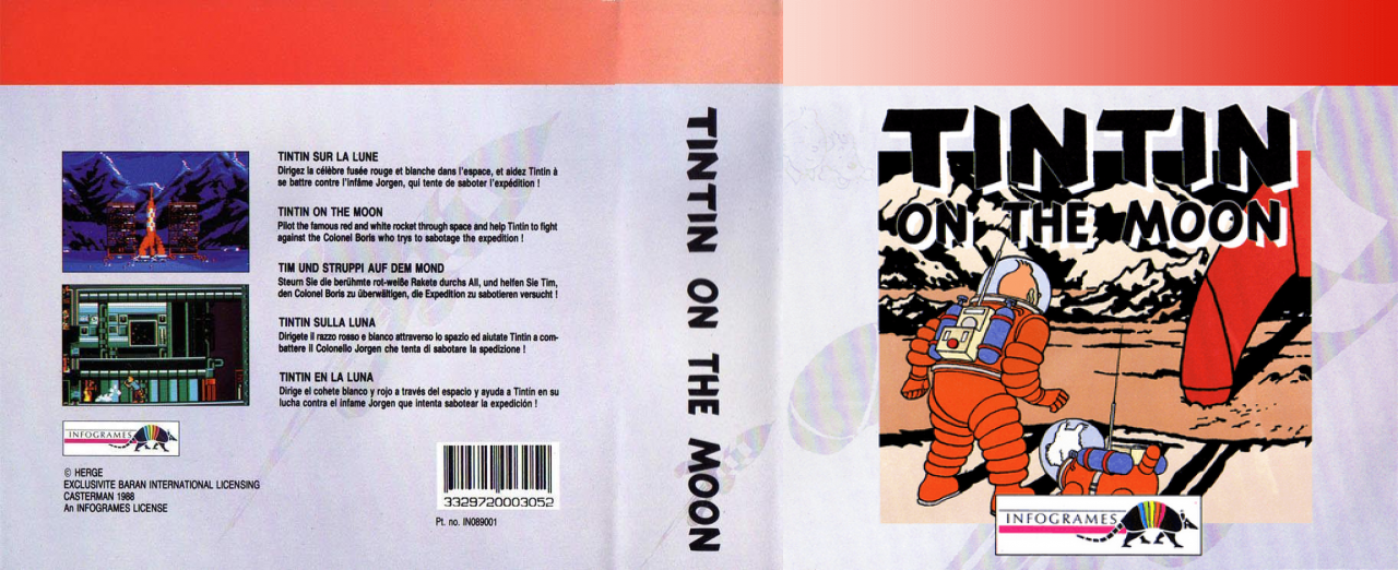 Tintin On The Moon — box-texture (EU)