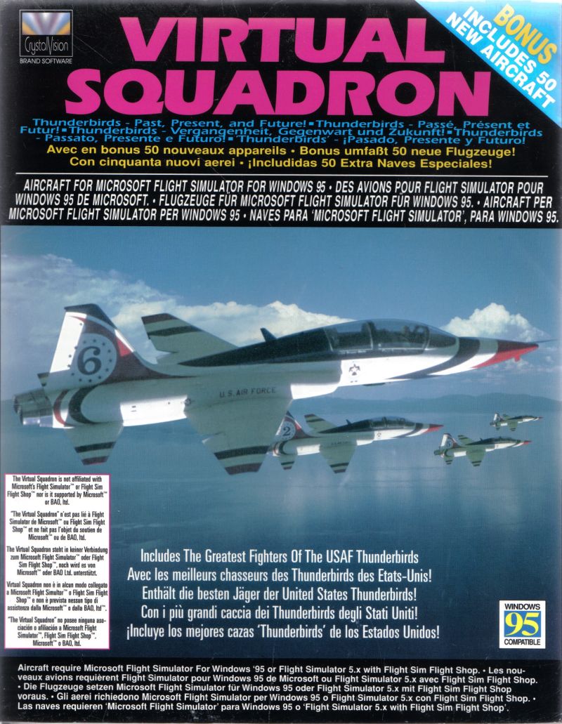 Virtual Squadron: Thunderbirds Past, Present and Future! box art